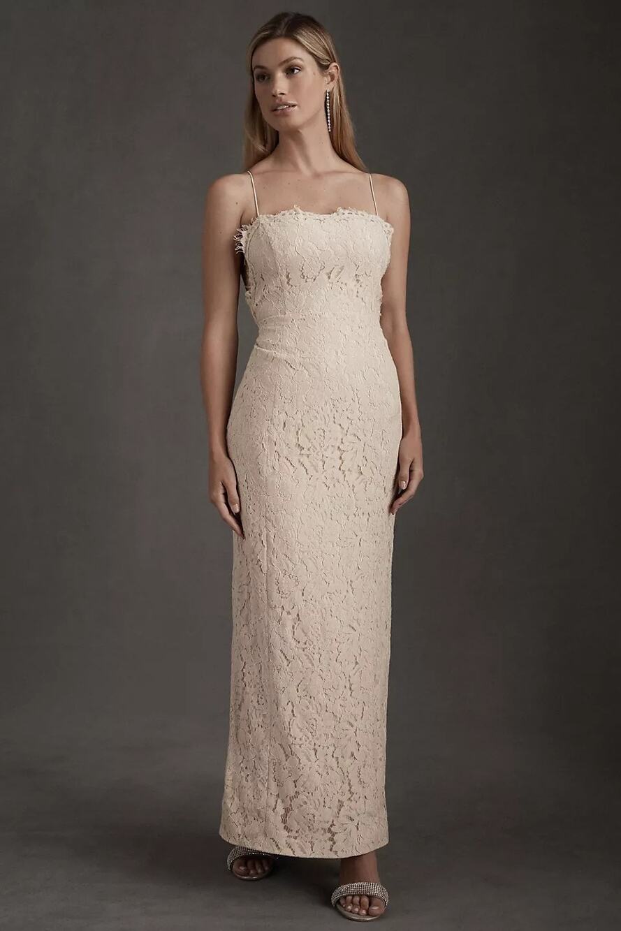 New Anthropologie BHLDN Fame and Partners Rain Column Dress $315 Size 6